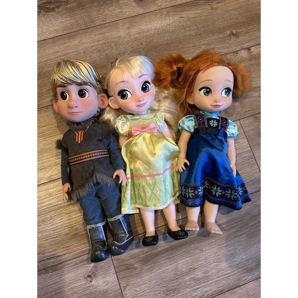 Disney Anna and Elsa Talking Dolls, Kristoff Doll Bundle - used - Picture 2 of 14